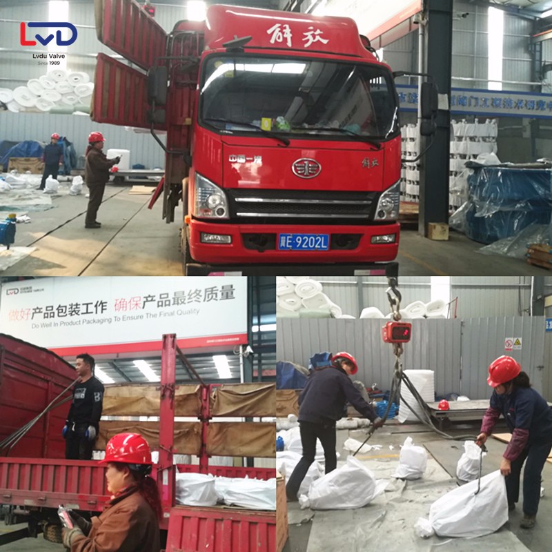 出貨！出貨！40臺D342X軟密封法蘭蝶閥發往河北