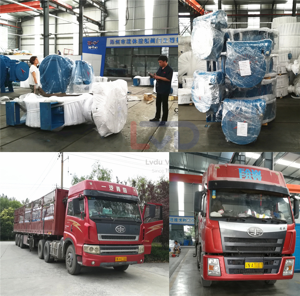 發往遼寧盤錦的軟密封法蘭蝶閥今日裝車啟程